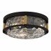 Baltic 3-Light Matte Black Flush Mount