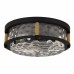 Baltic 3-Light Matte Black Flush Mount