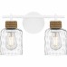 Baltic 2-Light Matte White Bath Light