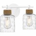 Baltic 2-Light Matte White Bath Light