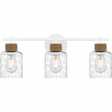 Baltic 3-Light Matte White Bath Light