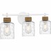 Baltic 3-Light Matte White Bath Light