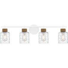 Baltic 4-Light Matte White Bath Light