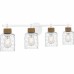 Baltic 4-Light Matte White Bath Light