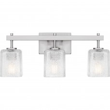 Brenthouse 3-Light Brushed Nickel Bath Light