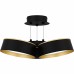 Byrnes Matte Black Semi-Flush Mount