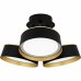 Byrnes Matte Black Semi-Flush Mount