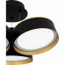 Byrnes Matte Black Semi-Flush Mount
