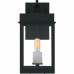 Carmen 1-Light Matte Black Outdoor Wall Lantern