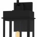 Carmen 1-Light Matte Black Outdoor Wall Lantern