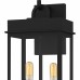 Carmen 2-Light Matte Black Outdoor Wall Lantern