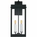 Carmen 2-Light Matte Black Outdoor Wall Lantern