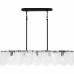 Cassidy 5-Light Matte Black Linear Chandelier