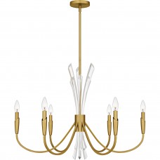 Cecily 6-Light Brushed Gold Chandelier