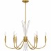 Cecily 6-Light Brushed Gold Chandelier