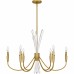 Cecily 6-Light Brushed Gold Chandelier