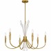 Cecily 6-Light Brushed Gold Chandelier