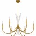 Cecily 6-Light Brushed Gold Chandelier