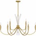 Cecily 9-Light Brushed Gold Chandelier