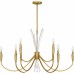 Cecily 9-Light Brushed Gold Chandelier
