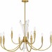 Cecily 9-Light Brushed Gold Chandelier