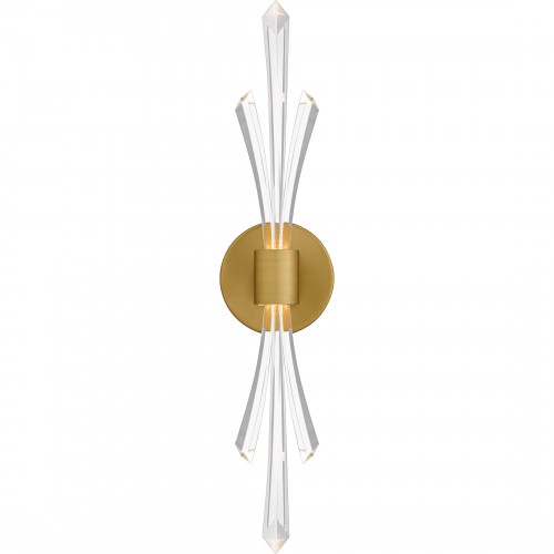 Brushed gold sconce on sale