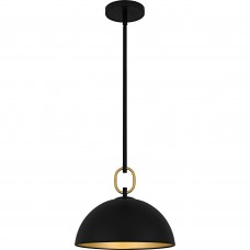 Cleo 1-Light Matte Black Pendant