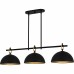 Cleo 3-Light Matte Black Linear Chandelier