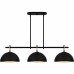 Cleo 3-Light Matte Black Linear Chandelier