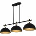 Cleo 3-Light Matte Black Linear Chandelier