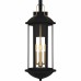 Crestfield 3-Light Matte Black Outdoor Wall Lantern