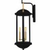 Crestfield 3-Light Matte Black Outdoor Wall Lantern