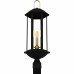 Crestfield 3-Light Matte Black Outdoor Post Lantern