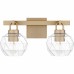 Celina 2-Light Bronze Gold Bath Light