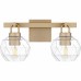 Celina 2-Light Bronze Gold Bath Light