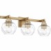 Celina 3-Light Bronze Gold Bath Light