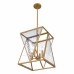 Clovis 4-Light Brushed Weathered Brass Pendant Light