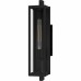 Dale 1-Light Matte Black Outdoor Wall Lantern