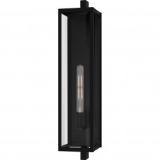 Dale 1-Light Matte Black Outdoor Wall Lantern