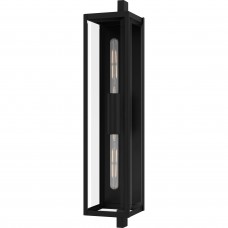 Dale 2-Light Matte Black Outdoor Wall Lantern
