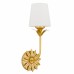 Dorothea 1-Light Gold Leaf Wall Sconce