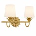 Dorothea 2-Light Gold Leaf Vanity Light