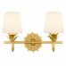 Dorothea 2-Light Gold Leaf Vanity Light