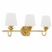 Dorothea 3-Light Gold Leaf Vanity Light