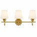 Dorothea 3-Light Gold Leaf Vanity Light