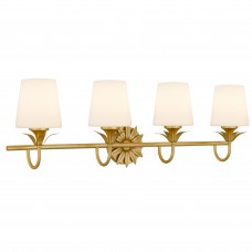 Dorothea 4-Light Gold Leaf Vanity Light