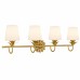 Dorothea 4-Light Gold Leaf Vanity Light