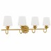 Dorothea 4-Light Gold Leaf Vanity Light
