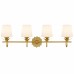 Dorothea 4-Light Gold Leaf Vanity Light