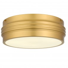 Emmett 3-Light Brushed Gold Flush Mount